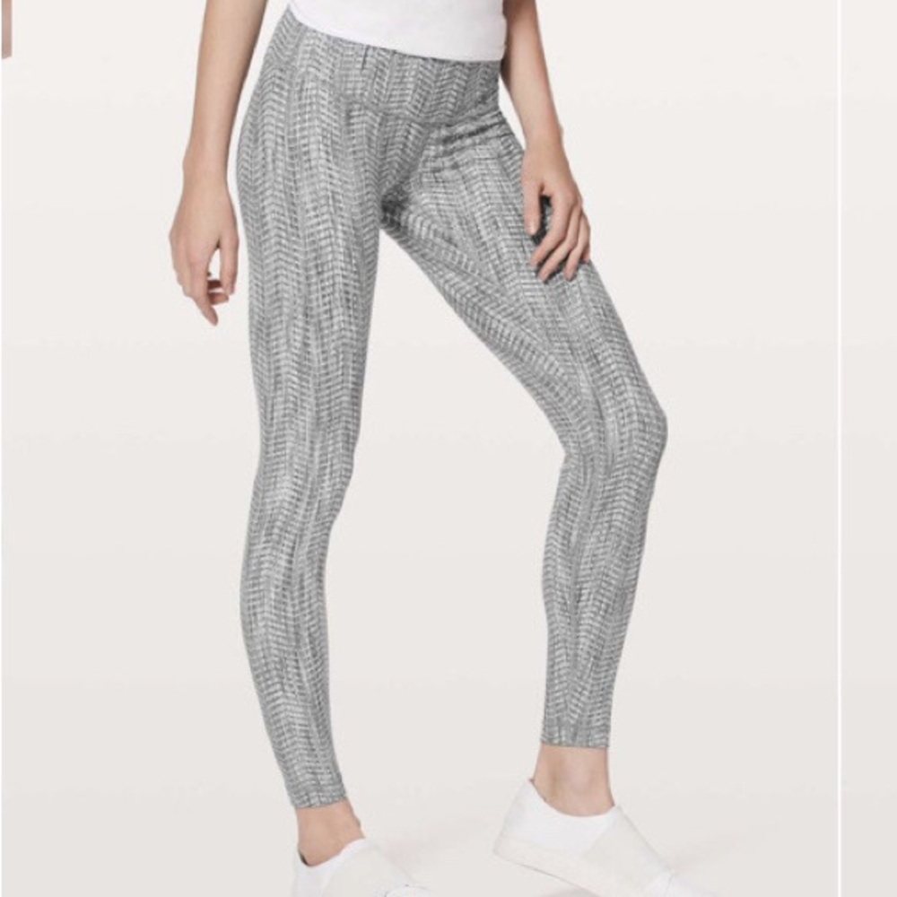 lululemon jacquard wunder under high rise legging